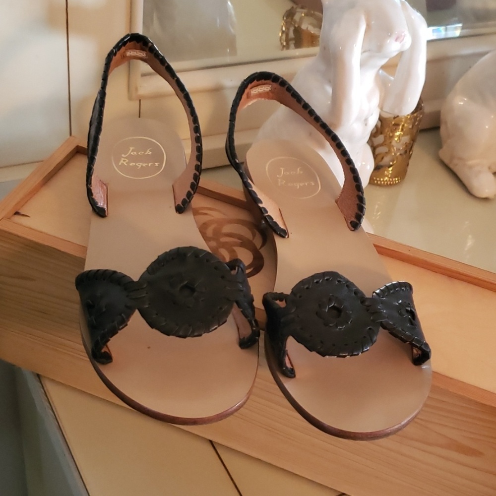 Jack Rogers Liliana Slingback Sandals EEEUC barely worn, practically new!!